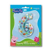Peppa Pig - Number Six 26inc image