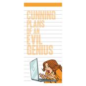 Cunning Plans of an Evil Genius Magnetic Notepad image
