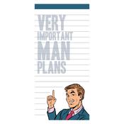 Man Plans Magnetic Notepad image
