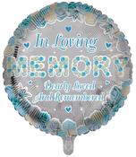In Loving Memory Blue Round