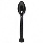 Charcoal Plastic Spoons (24) image