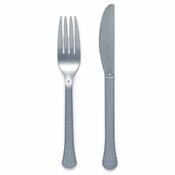 Graphite Plastic Cutlery Set (24) image