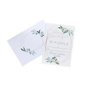 Geometric Greenery Save The Date Cards &amp; Envelopes - Pack of 25 image