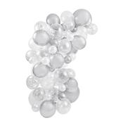 BALLOON ARCH KIT PK 64 SILVER image