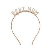 Gold 'Best Mum' Glitter Headband image