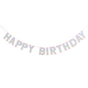 Eco Rainbow 'Happy Birthday' Card Banner 2m image