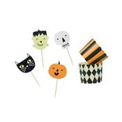 Spooky Friends Food Cups &amp; Picks Set - Pack of 12