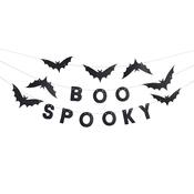 Spooky Boo Bat Felt Garland x3 1.5m