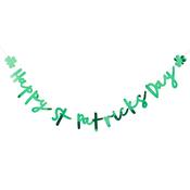 Green 'Happy St Patricks Day' Card Banner 2m