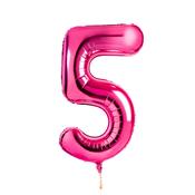 Hot Pink Number '5' Foil 34" Balloon image