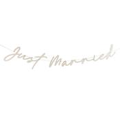 Just Married Wooden Banner 2m