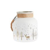 Large Christmas Candle Holder with Rope image