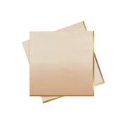 Gold &amp; Peach Ombre Paper Napkins - Pack of 16 image