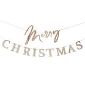 Merry Christmas Wooden Banner x2 2m