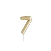 Gold Number '7' Candle image