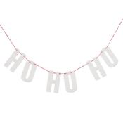 White 'Ho Ho Ho' Glitter Acrylic Garland 1m