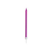 Hot Pink Skinny Candles - Pack of 12 image