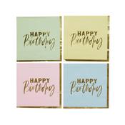 Pastel 'Happy Birthday' Paper Napkins - Pack of 16 image
