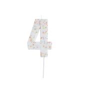 Giant Sprinkle Number '4' Candle image