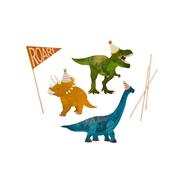 Dinosaur Card Cake Topper Set