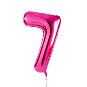 Hot Pink Number '7' Foil 34" Balloon image