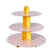 Gingham 3 Tier Cake Stand image