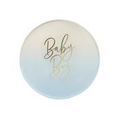 PAPER PLATES BABY BOY 8PK BLUE