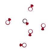 Red Ring PET Confetti 14g image