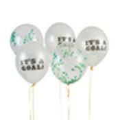 Football 'It's A Goal!' 12" Latex Balloons - Pack of 5 image