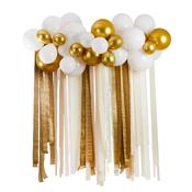 Gold Metallic Balloon &amp; Streamer Backdrop Kit image