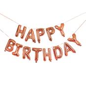 Rose Gold 'Happy Birthday' 16'' Foil Balloon Garland image