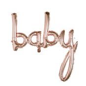 Rose Gold 'Baby' Foil Balloon image