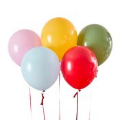 Rainbow Circus Latex 12" Balloons - Pack of 5 image