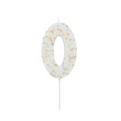 Giant Sprinkle Number '0' Candle image