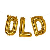 Gold 'Old' 16" Foil Balloon Garland image