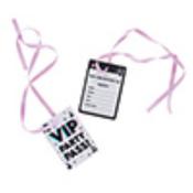 PARTY INVITATIONS VIP PASS 10PK image
