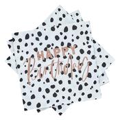 Dalmatian 'Happy Birthday' Paper Napkins - Pack of 20 image