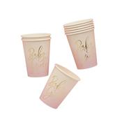 PAPER CUPS BABY GIRL 8PK PINK