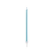 Blue Skinny Candles &amp; Holders 12 Pack image