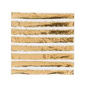 Gold Striped Paper Napkins - Pack of 16 image