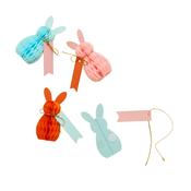 Bunny Honeycomb Decoration Place Cards - Pack of 6 image