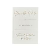 Gold Foiled Wedding Save The Date - Pack of 20 image