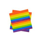 Rainbow Paper Napkins - Pack of 16 image