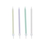 Pastel Skinny Candles - Pack of 12