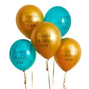 Happy Fathers Day 12" Latex Balloons - Pack of 5 image