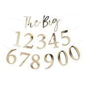 Gold 'The Big' Milestone Customisable Card Banner x2 2m image