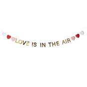 Gold 'Love Is In The Air' Card Banner 2m