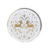 Reindeer Paper Plates - Pack of 8