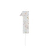 Giant Sprinkle Number '1' Candle image