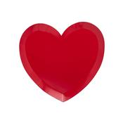 Red Heart Plates - Pack of 8